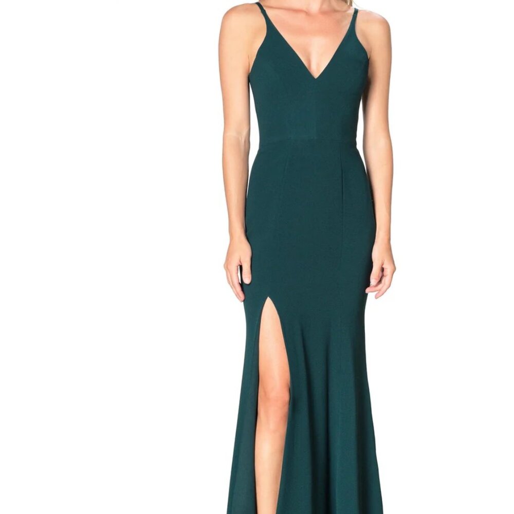 Dress the Population Iris Gown in PINE (XL)